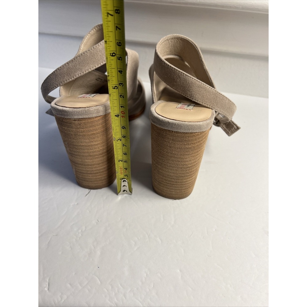 Kristen Cavallari By Chinese Laundry Laura Suede Chunky Heal Sandal Size 10 Y2K - Picture 4 of 8